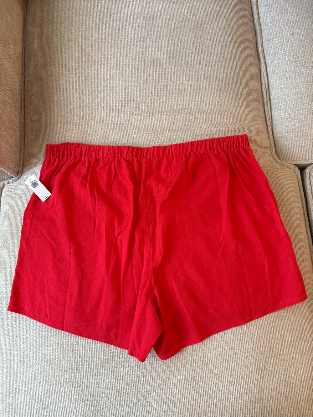 Old Navy Women’s Red Linen Skort - Picture 3 of 4